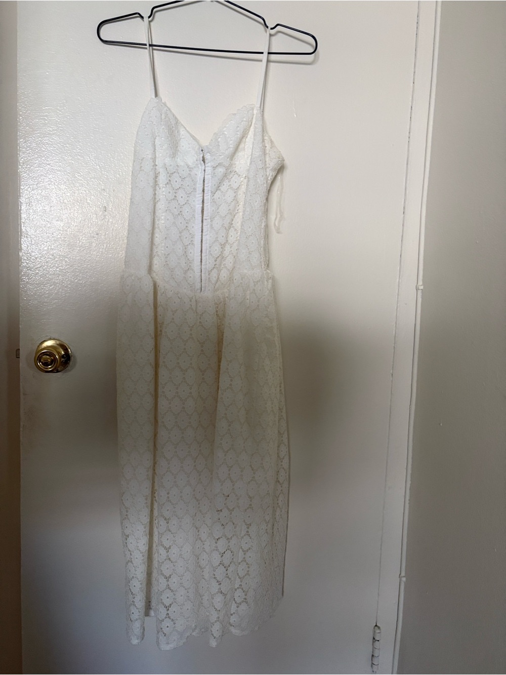 Peppermayo Ivory Lace Midi Slip Dress - Picture 3 of 3